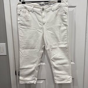 Wallflower White luscious curvy fit crop pant 20W